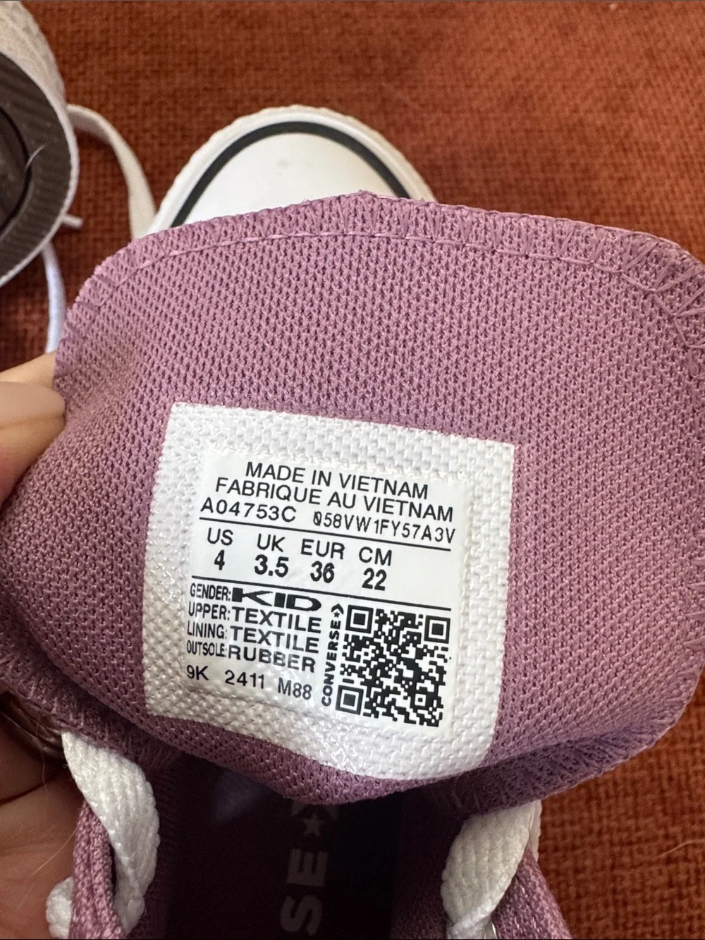 Converse High Top Sneakers in Dusty Rose